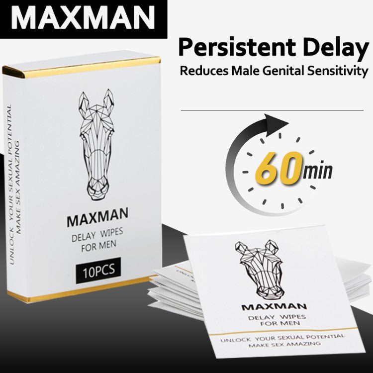 MaxMan  Delay Wipes for Men