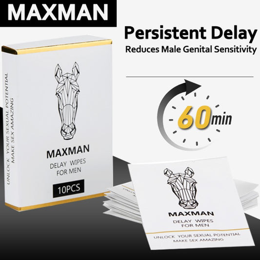 MaxMan  Delay Wipes for Men